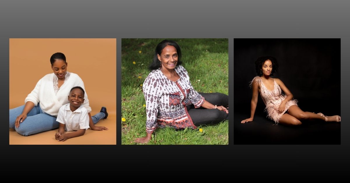 Best Photography Poses For Pictures (From A Pro Photographer) Four Photography Poses Of A Woman And A Child Sitting On The Ground.