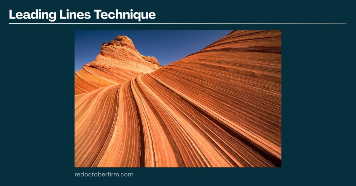 22 Basic Photography Techniques You Need To Level Up! Photo Of Layered Sandstone Rock Formations With Prominent Curved Lines Leading Toward A Rock Peak, Illustrating The Leading Lines Technique In Photography.