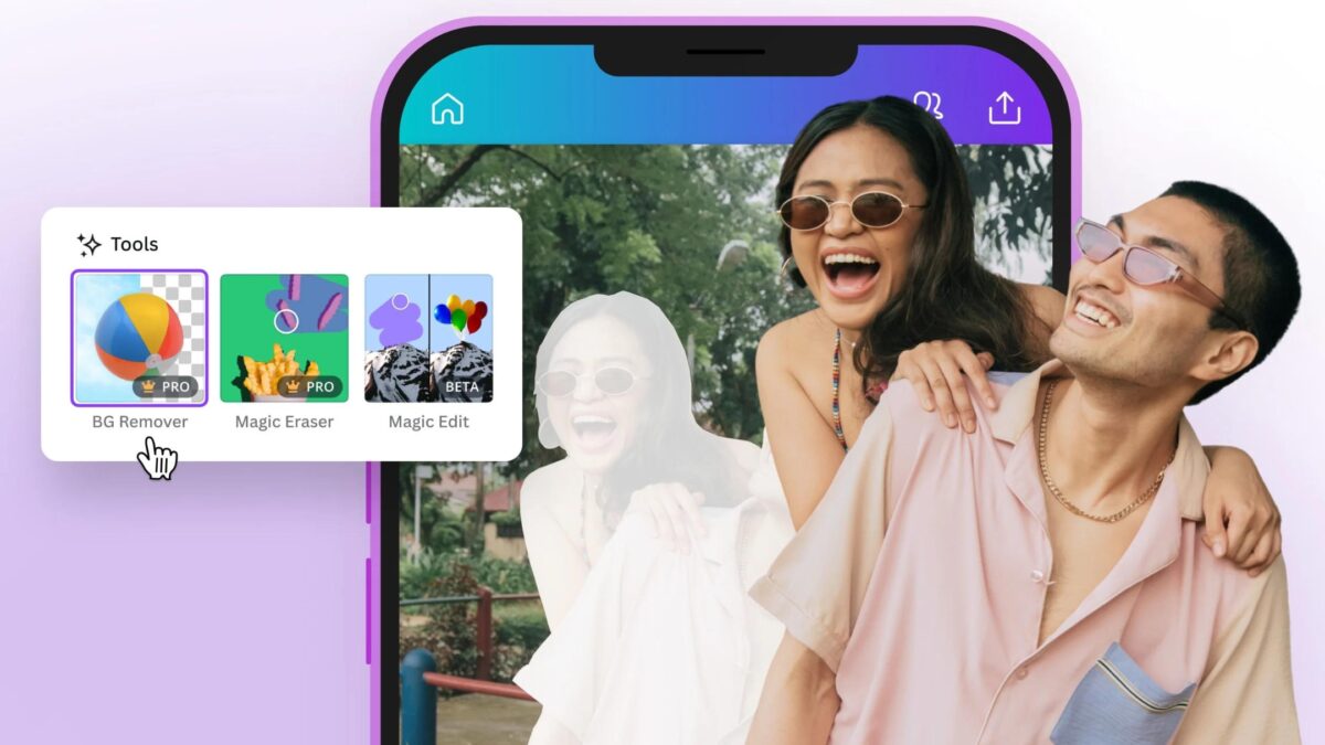 Simple Photo Editing Tips To Get Better-Looking Photos A Woman And A Man Are Posing For A Picture On A Smartphone, Seeking Photo Editing Tips.