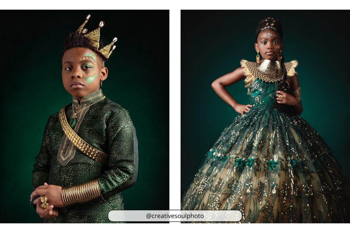 Why Photography Is An Art (My Take Take On The Matter) Two Pictures Of A Boy And A Girl In A Green Dress, Showcasing The Artistry Of Photography.