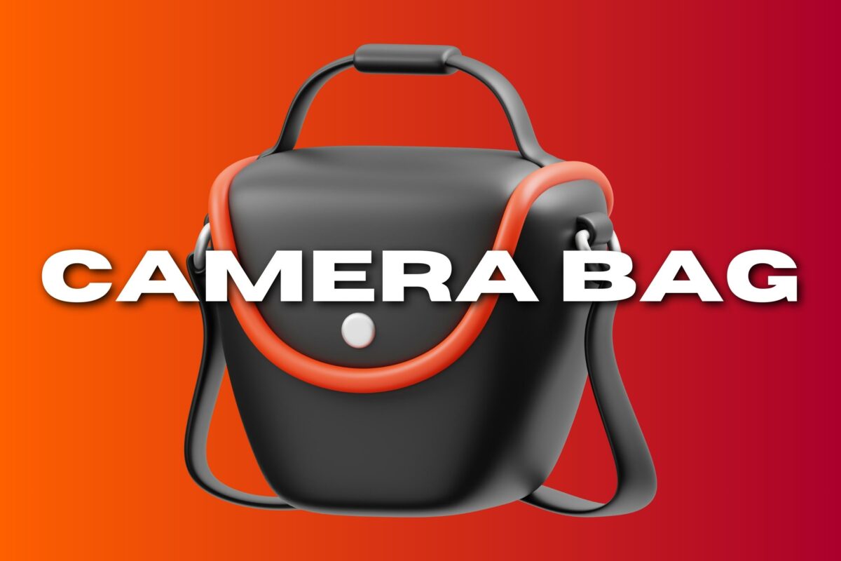 The Complete Guide To Photography Equipment A Stylish Camera Bag Featuring The Phrase &Quot;Camera Bag&Quot; For Storing Photography Equipment.