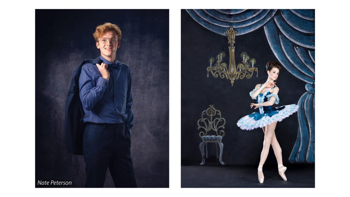 20 Cool Diy Backdrop Ideas For Your Next Photoshoot Two Portraits Captured In Ballet Costumes, Showcasing Delightful Backdrop Ideas For Photography.