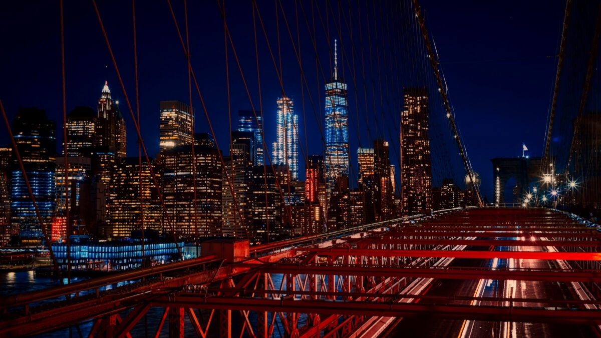 Urban Photography For Beginners: A Complete Guide The Urban Photography Captures The Beautifully Lit Brooklyn Bridge At Night.