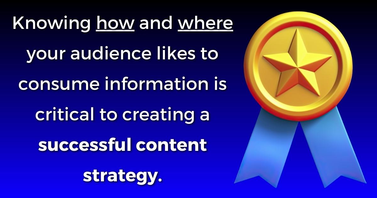 How To Create A Winning Content Strategy For Your Brand Knowing How And Where Your Audience Consumes Information Is Key To A Successful Content Strategy.
