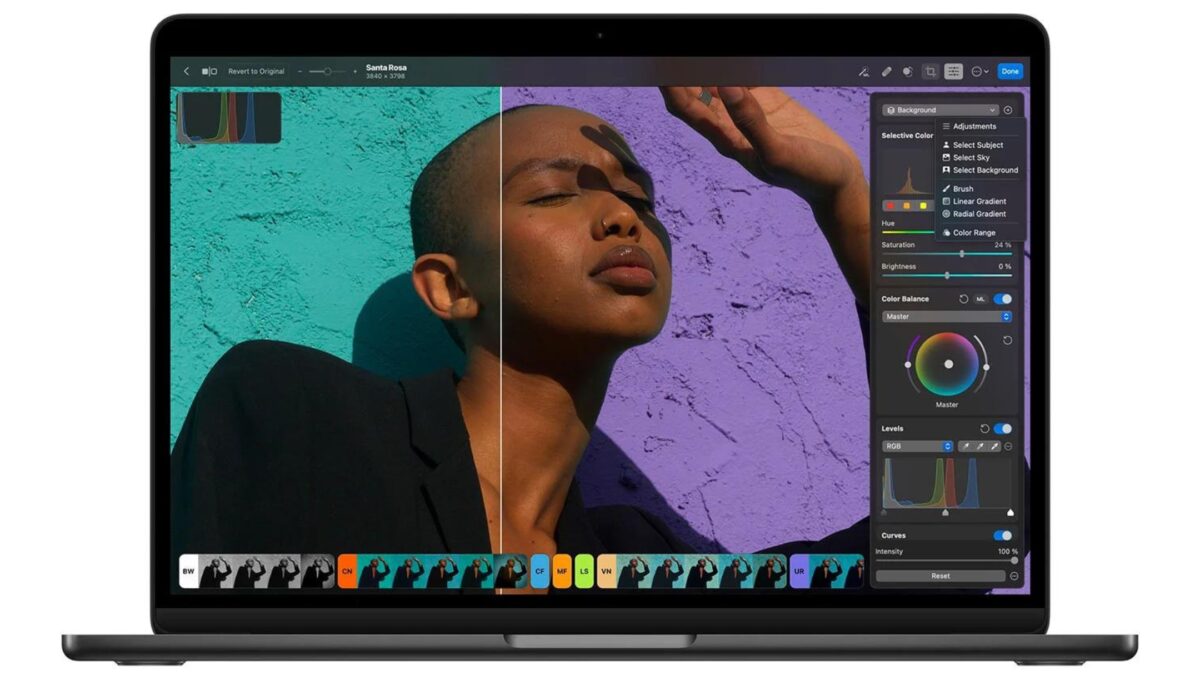 Simple Photo Editing Tips To Get Better-Looking Photos A Laptop Adorned With A Woman'S Face For Photo Editing Purposes.