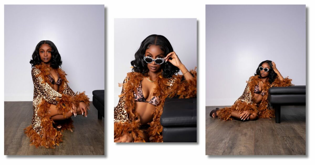 50 Creative Photography Ideas You Can Use For Inspiration Four Curated Photos Of A Woman Exuding Glamour In A Leopard Coat And Sunglasses That Inspire Photography Ideas.