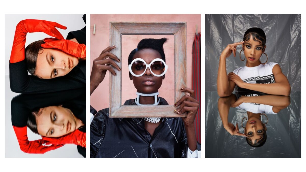 Props To Bring To A Photoshoot That'Ll Make Your Photos Pop A Collage Of Photos Featuring A Woman Holding A Mirror, Showcasing Various Props Brought To The Photoshoot.
