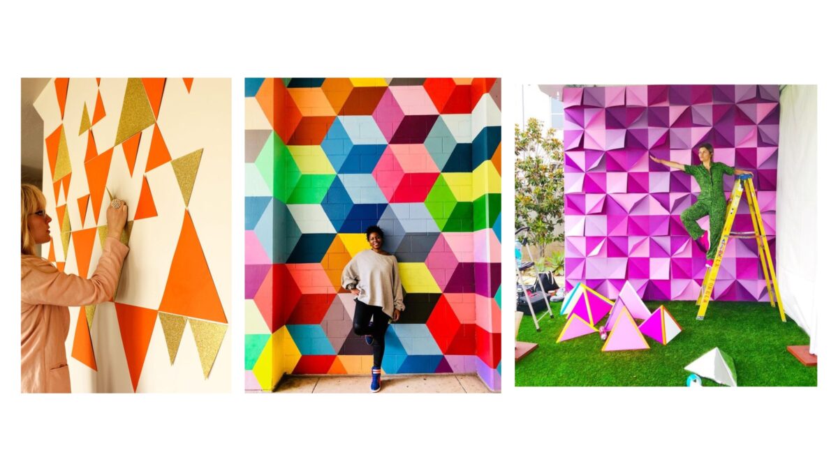 20 Cool Diy Backdrop Ideas For Your Next Photoshoot A Group Of People Are Collaborating On Vibrant Backdrop Ideas.