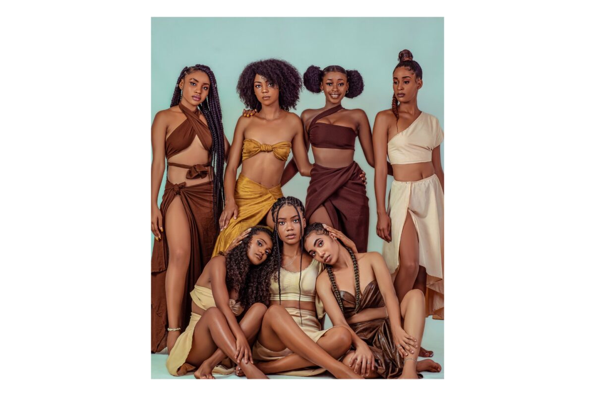 What To Say To Clients During A Photo Session: With Prompts A Group Of Women Striking Poses For A Photo.