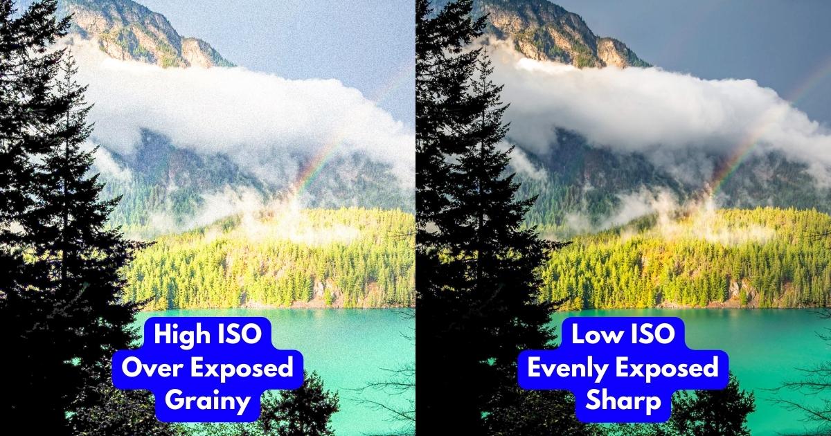 What Is Exposure In Photography? (Perfect For Beginner'S) Two Pictures Of Mountains And A Rainbow.
