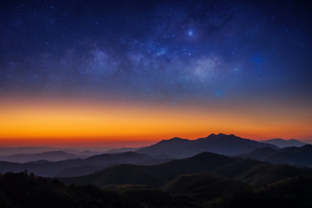 How To Use A Camera: A Guide For New Photographers Learn How To Capture The Milky Over The Mountains At Sunset Using A Camera.