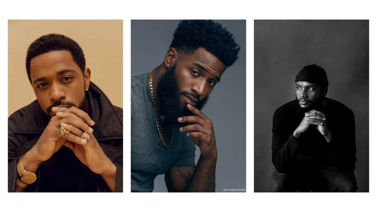 25 Best Poses For Men A Black And White Photo Of A Male Model With His Hand On His Chin.