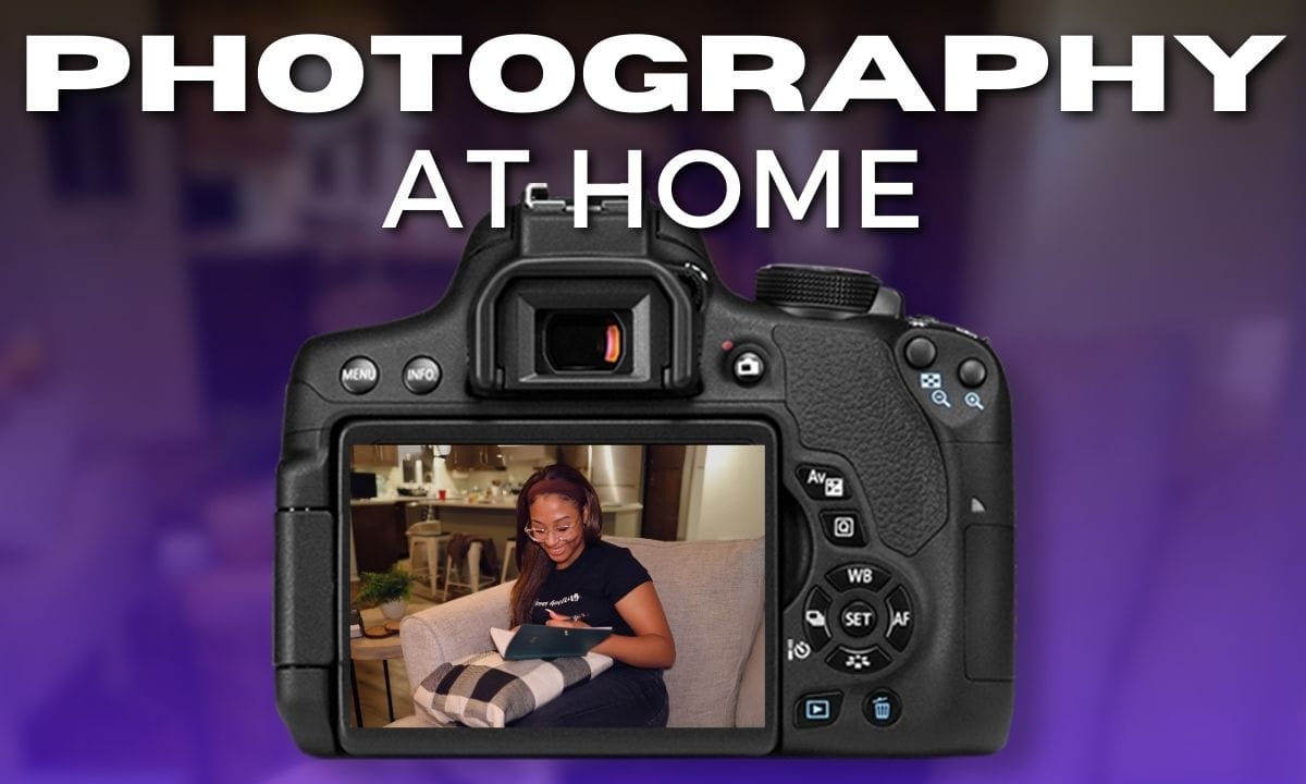 Photography At Home: Tips For Capturing Great Shots Indoors A Woman Engaged In Photography At Home.