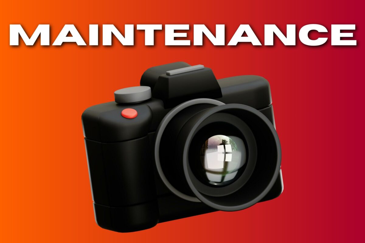The Complete Guide To Photography Equipment A Photography Equipment With The Words Maintenance On It.