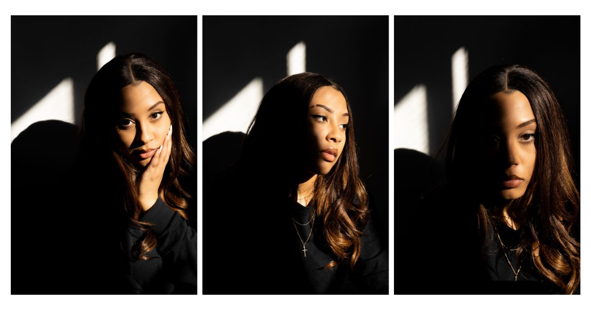 Photography At Home: Tips For Capturing Great Shots Indoors Four Photographs Of A Woman In The Shadows, Taken At Home.