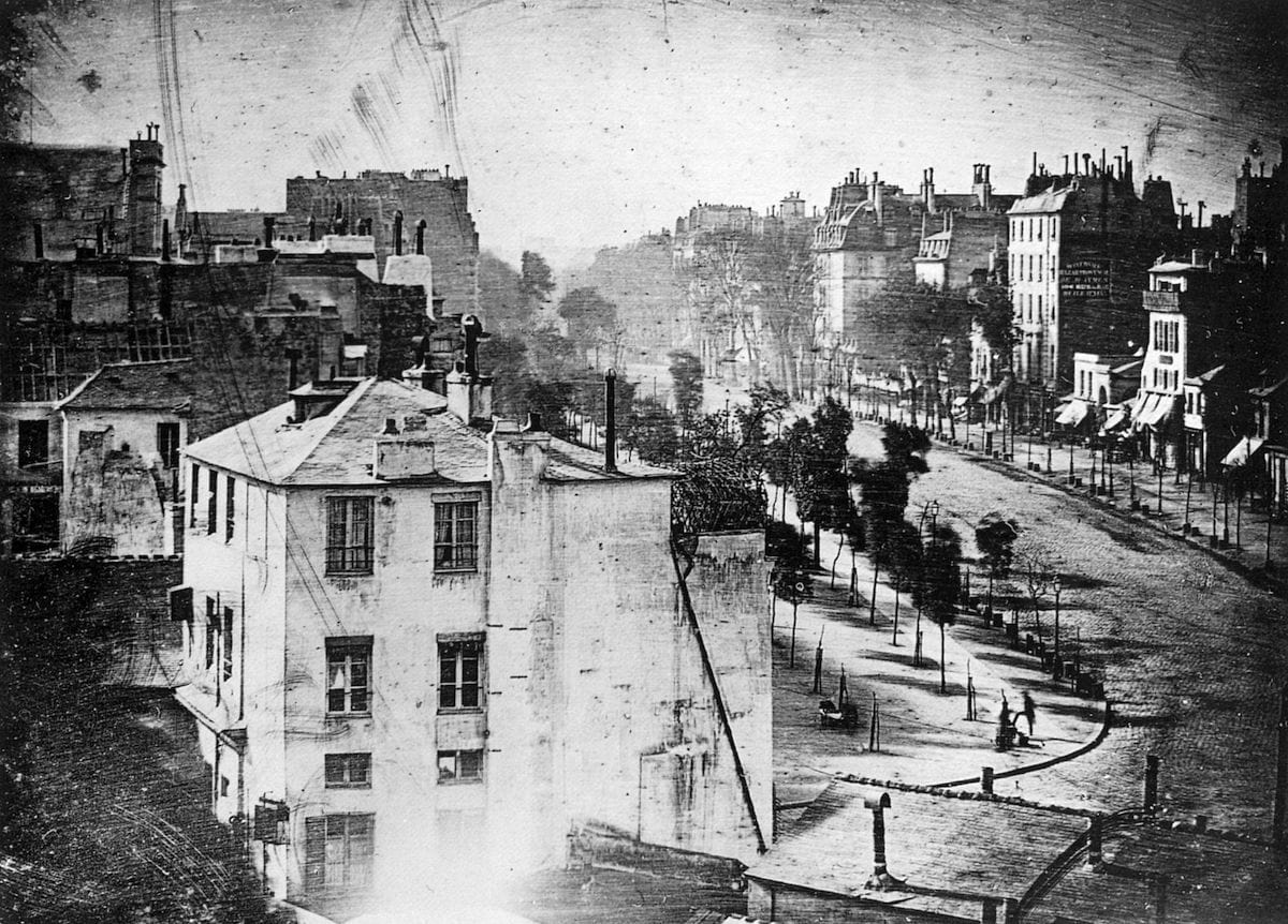 The History Of Photography (Timeline Included) A Vintage Black And White Photograph Capturing The Nostalgic Essence Of A Parisian Street.