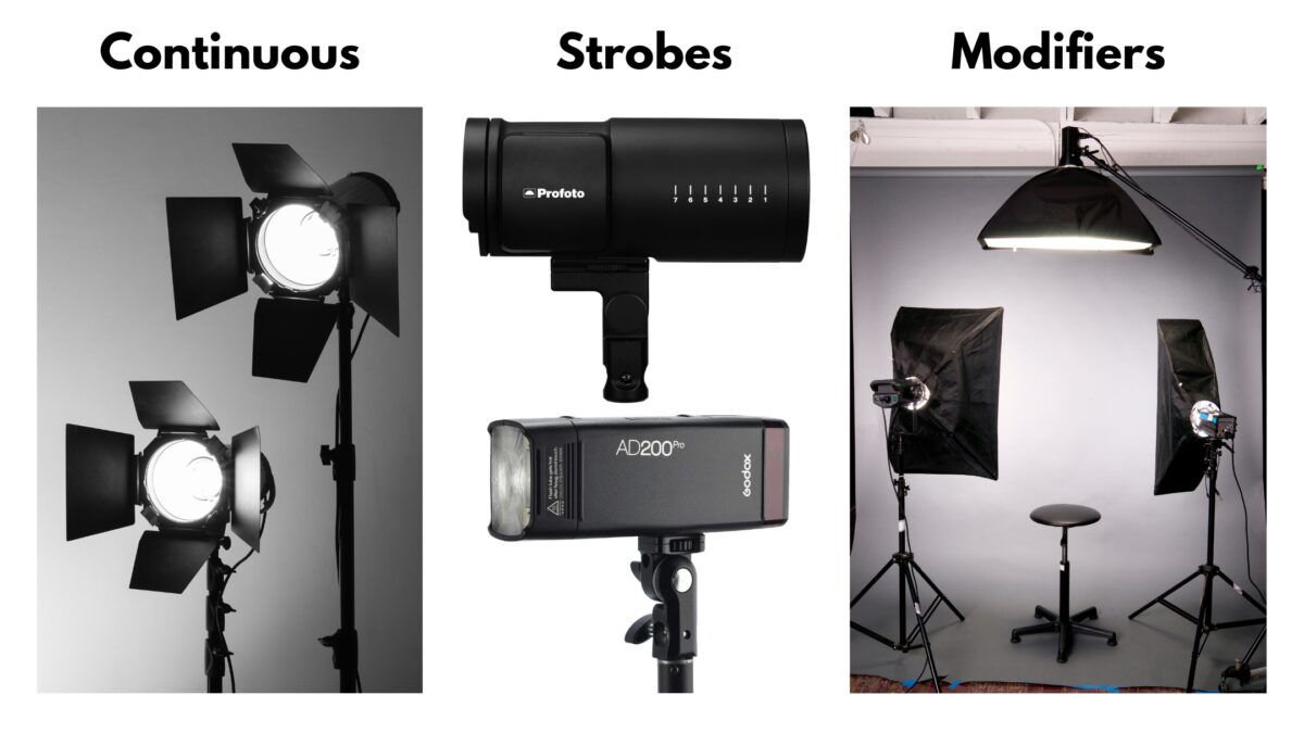 Learn All The Different Types Of Lighting In Photography Comparing Continuous Strobes To Modifiers In Photography Lighting.