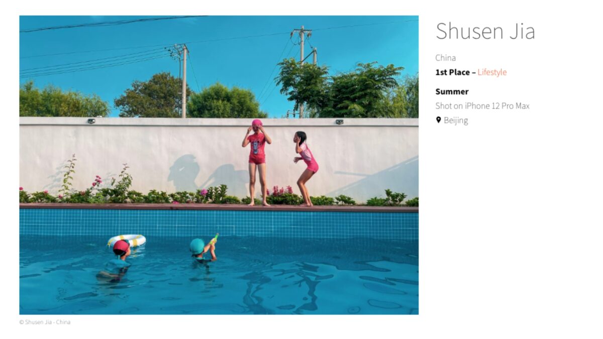 How To Take Professional-Looking Photos With Your Smartphone A Woman Enjoying Her Time In A Swimming Pool, Captured With A Smartphone.