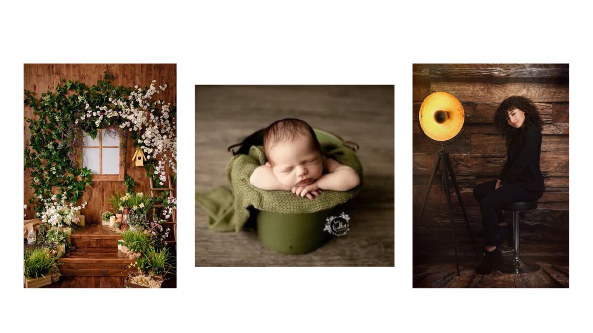 20 Cool Diy Backdrop Ideas For Your Next Photoshoot Four Adorable Pictures Capturing A Baby In A Hat, Showcasing Creative Backdrop Ideas For Captivating Photography.